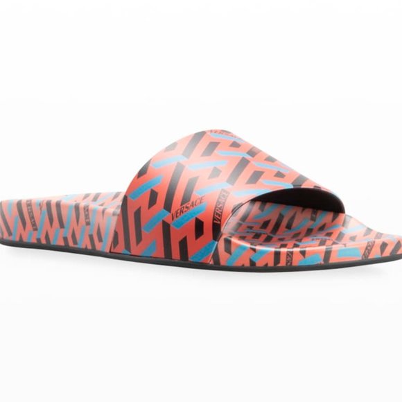 Versace Red and Blue Sandals - Picture 3 of 10